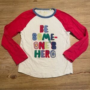 Mini Boden Colorful Graphic Long Sleeve Tee